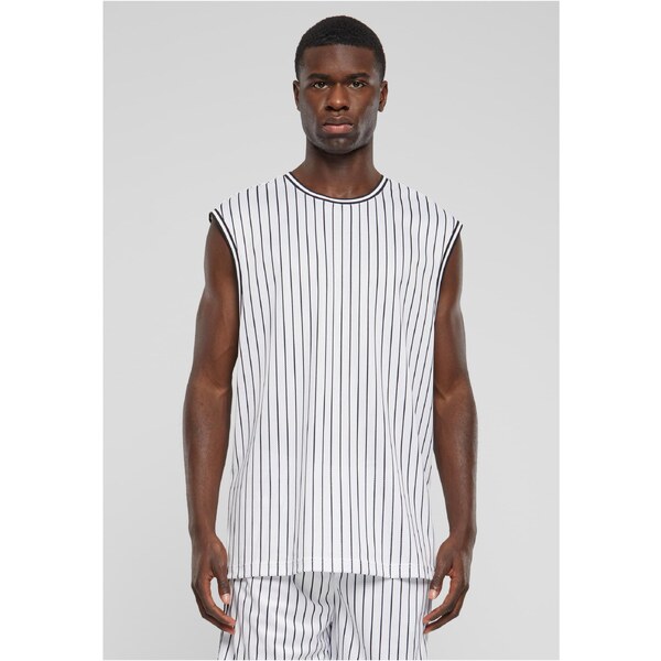 Urban Classics Mens Striped Mesh tank top white 54923896
