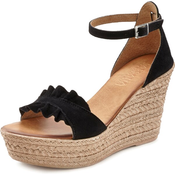 LASCANA Sandále béžová / čierna 54931354