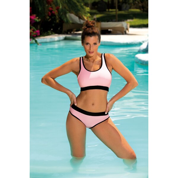 MARKO COLLECTION Svetloružové bikiny s pruhom Isuel M-715 (1) 54926262