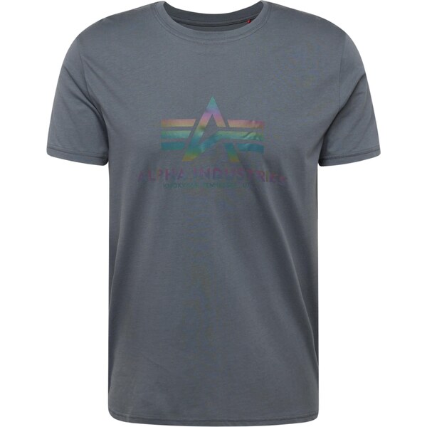 ALPHA INDUSTRIES Tričko tmavosivá / zelená / fialová / oranžová 54933154