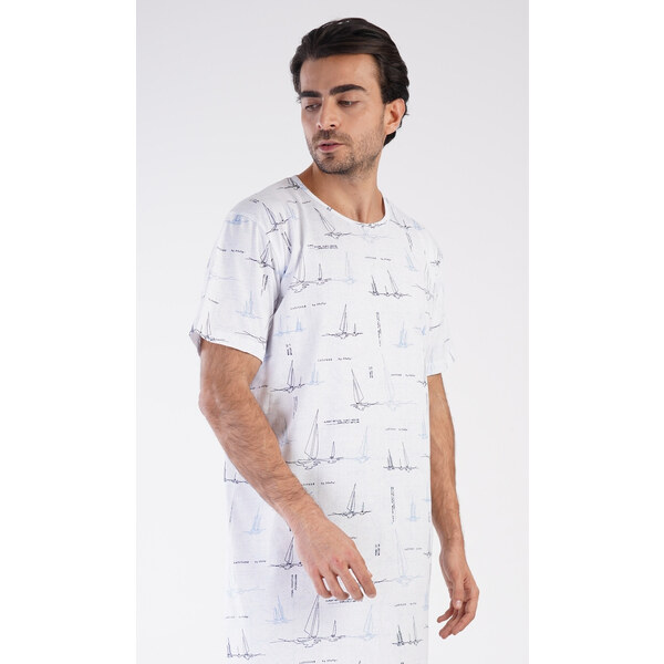 Vienetta MAN Pánska nočná košeľa s krátkym rukávom Plachetnica 54965437