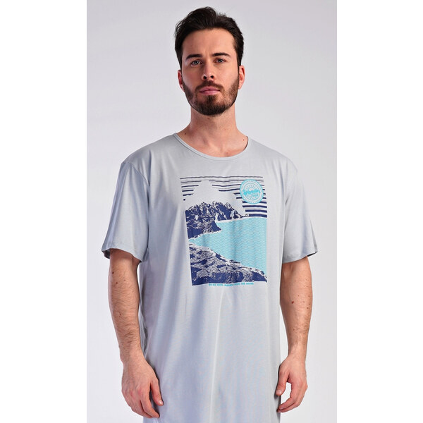 Vienetta MAN Pánska nočná košeľa s krátkym rukávom Wander 54965480