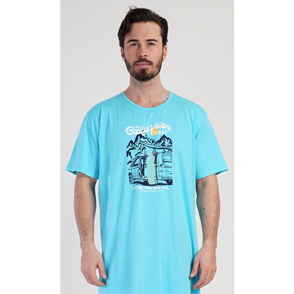 Vienetta MAN Pánska nočná košeľa s krátkym rukávom California 54965498