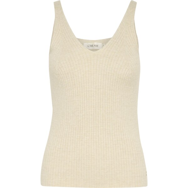 Cream Vyšívaný top Dela béžová melírovaná 54971154