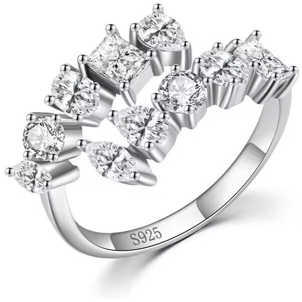 MAJYA Strieborný nastaviteľný prsteň LAYLA 11016 64581917