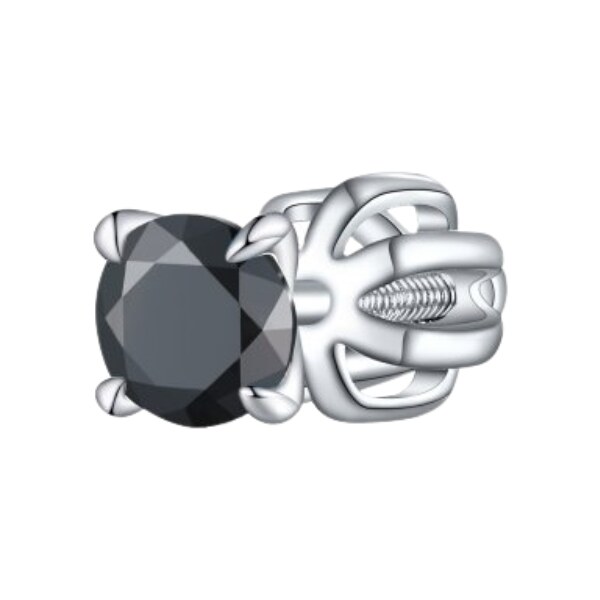 Olivie Stříbrná 4mm náušnica PIPPI BLACK 8758 1 ks 54978023