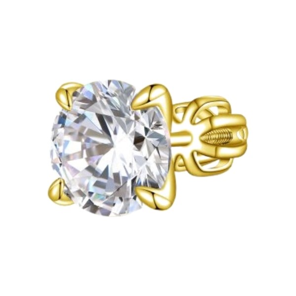 Olivie Strieborná 8mm náušnica PIPPI GOLD 1 ks 8768 54978029