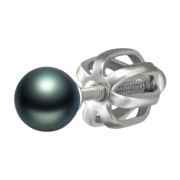 Olivie Strieborná 5mm náušnica TAHITI 1 ks 8772 54978033