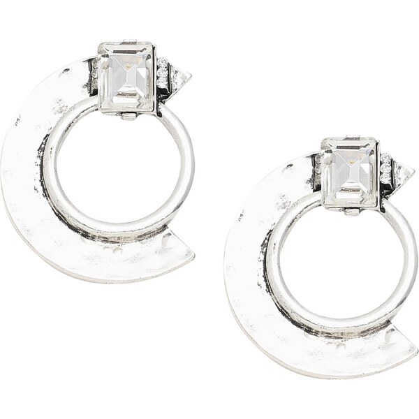 SOHI Náušnice strieborná / priehľadná 56103440