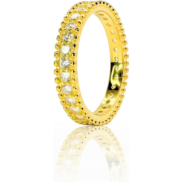 MAJYA Strieborný prsteň JASMINA pozlátený 11021/6 64581970