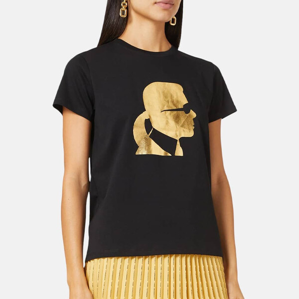 Dámské černé triko Karl Lagerfeld 55893 55081339