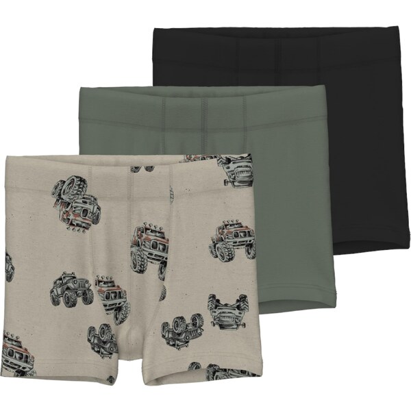 NAME IT Nohavičky Peyote Monster tmavobéžová / kaki / čierna 55132476