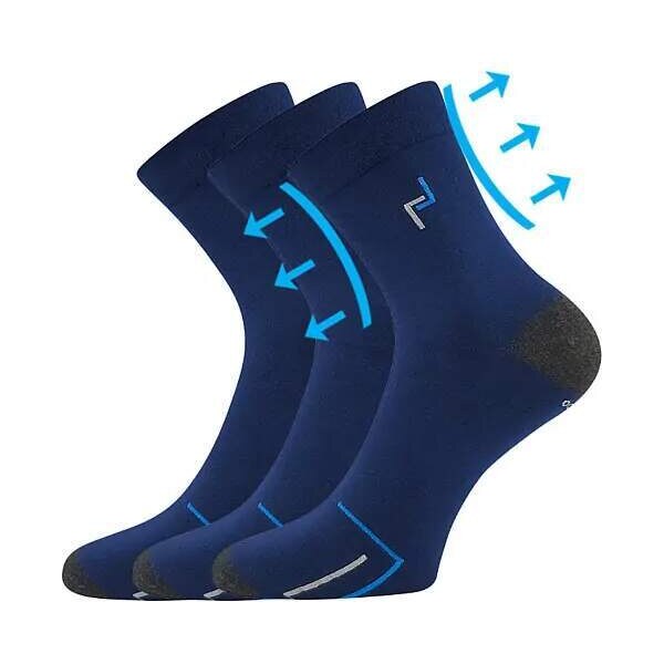 BROGER 01 bambusové ponožky s voľným lemom VoXX modrá 39-42 1 kus 3 55144023