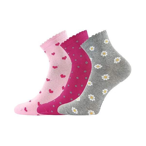 EMA dievčenské slabé ponožky Lonka mix holka 25-29 1 kus 3 páry 55144024