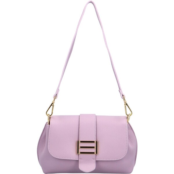 Delami Vera Pelle Dámska kožená crossbody kabelka fialová - Delami 55297364