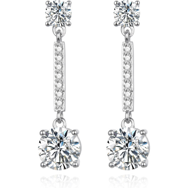 Agato Očarujúce visiace náušnice so zirkónmi AGUP3478 66594629