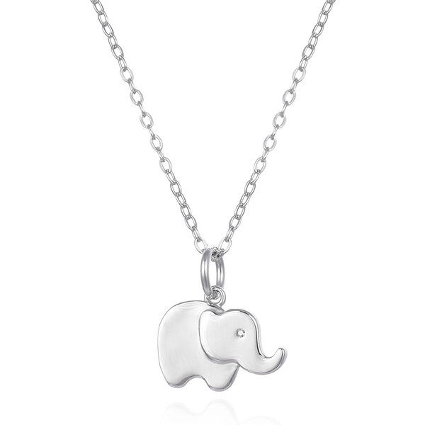Agato Strieborný náhrdelník Slon pre šťastie AGS1553/40D 66592453