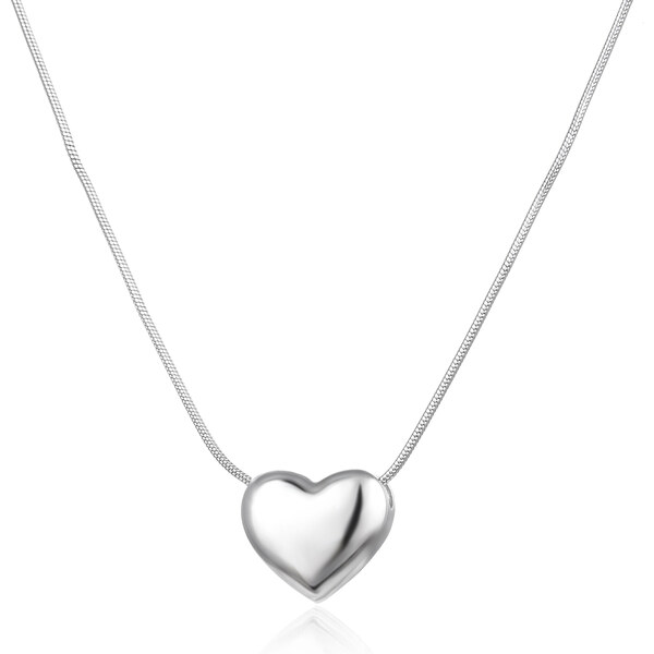 Agato Nežný strieborný náhrdelník Srdce AGS1575/47 66588685