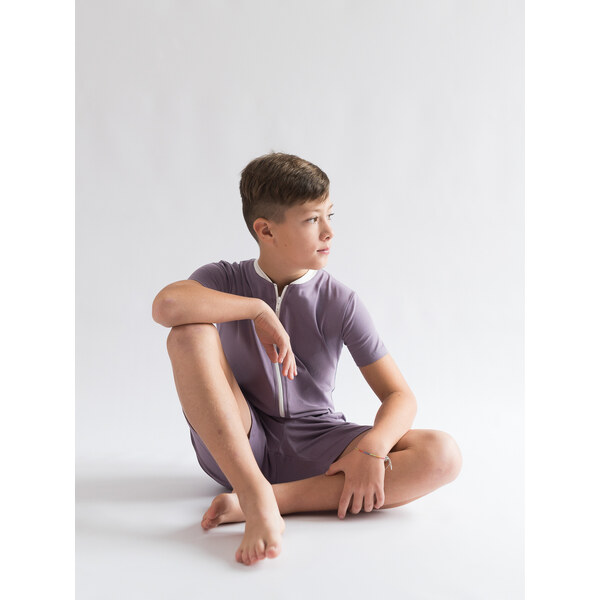 Dendy Chlapčenský overal pyžamový krátky Lilac Veľkosť: 128 63228739