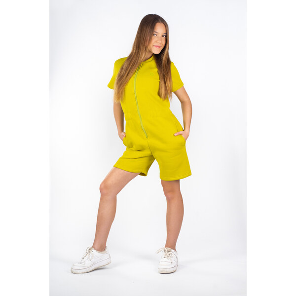 Dendy Dievčenský overal teplákový krátký Lime Veľkosť: 128 63228822