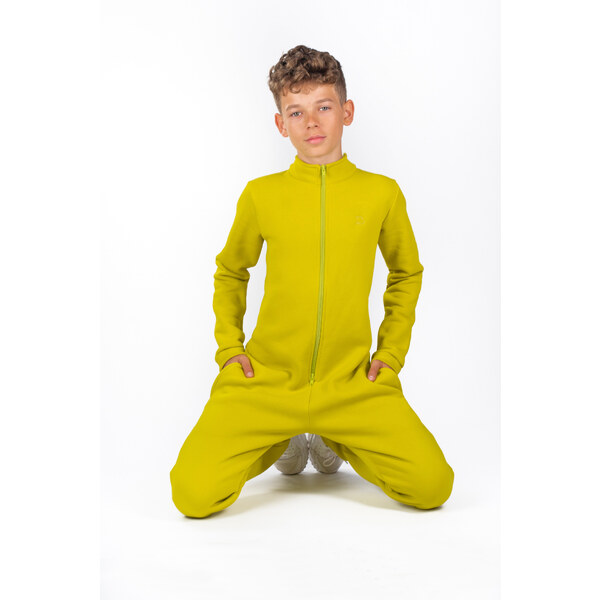 Dendy Chlapčenský overal teplákový dlhý Lime Veľkosť: 128 63228760