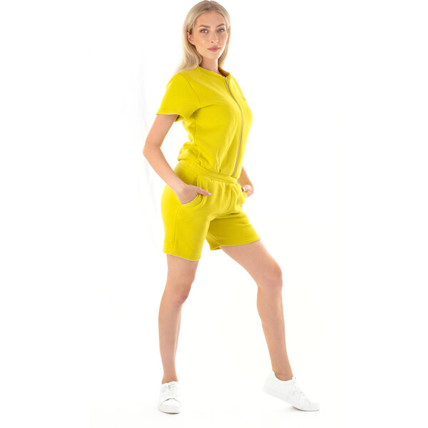 Dendy Dámsky overal teplákový krátký Lime Veľkosť: XL 63228829