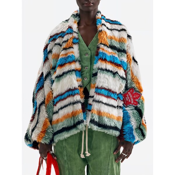 #VDR Shaggy Multicolor kabát 55279176