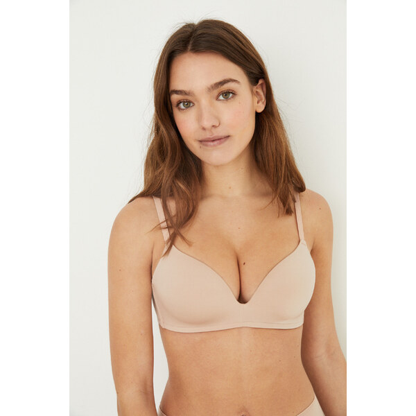 womensecret UNIQUE trojuholníková push up podprsenka z mikrovlákna 55313341