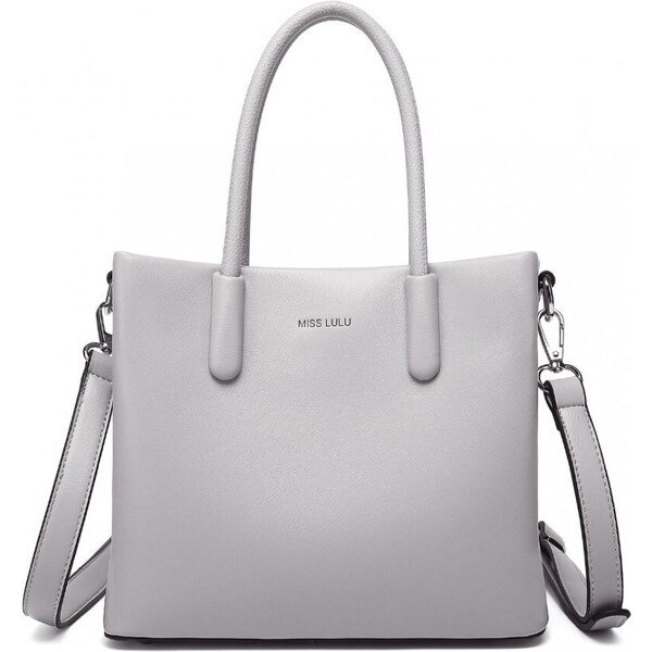 Miss Lulu Kabelka - stylish s popruhom a predeleným vnútrom, šedá 57666815
