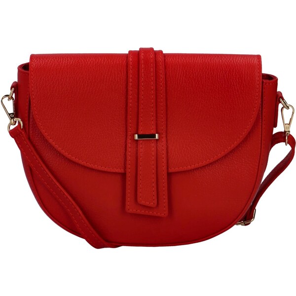 Delami Vera Pelle Dámska kožená crossbody kabelka červená - Delami 55481288
