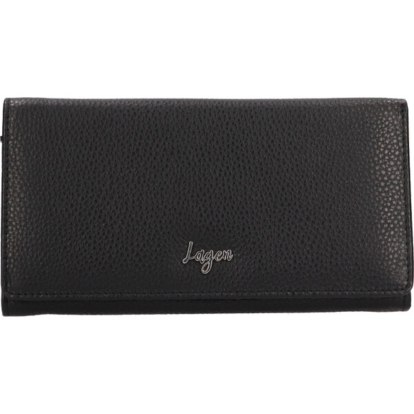 Lagen Dámska kožená peňaženka 50310 BLK 66590793