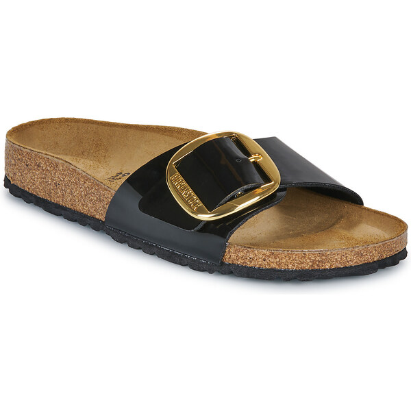 BIRKENSTOCK Šľapky Madrid Big Buckle BF Patent Black Gold BIRKENSTOCK 62120539