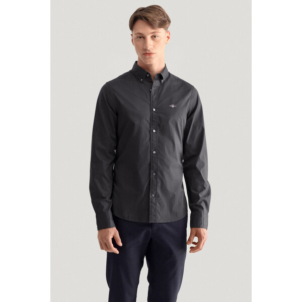 KOŠEĽA GANT SLIM POPLIN SHIRT BLACK 49041232