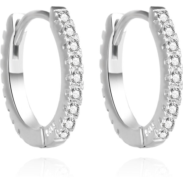 Agato Očarujúce strieborné kruhy so zirkónmi AGUC3471 66589599