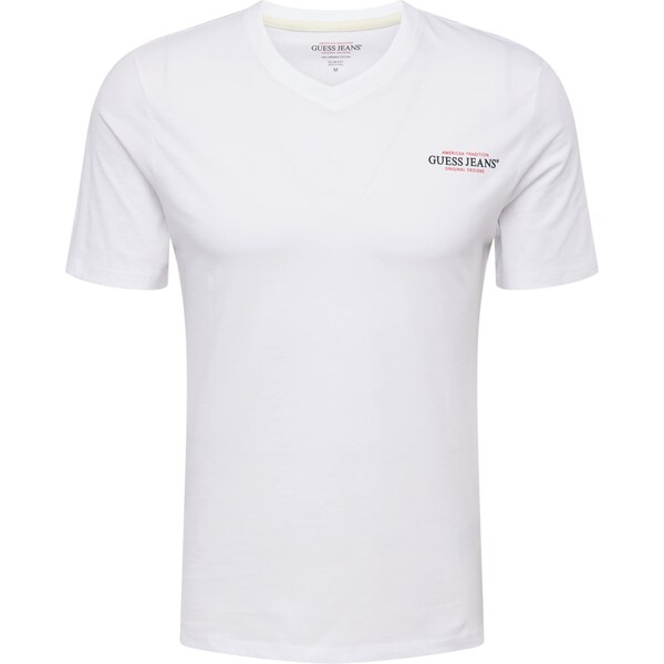 GUESS JEANS Tričko červená / čierna / biela 55387683