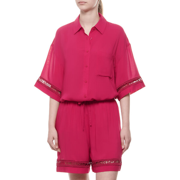 Dámska plážová košeľa 262732 4R338 01975 Cherry - Emporio Armani 55399486