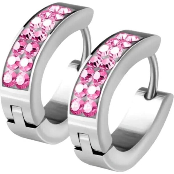 Glory Dámske náušnice z chirurgickej ocele Emma strieborné SE7067-P 55402576