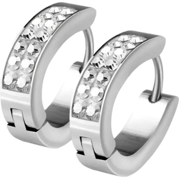 Glory Dámske náušnice z chirurgickej ocele Emma strieborné SE7067-C 55402572