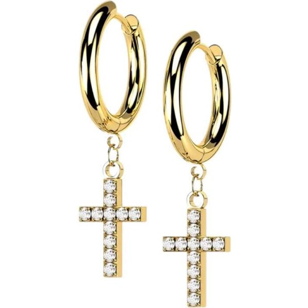 Glory Dámske náušnice z chirurgickej ocele Lucy zlaté SE4108-GDC 55402573