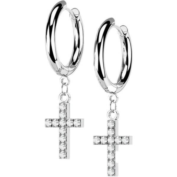 Glory Dámske náušnice z chirurgickej ocele Lucy strieborné SE4108-STC 55402574