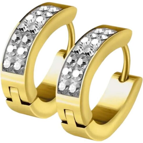 Glory Dámske náušnice z chirurgickej ocele Emma zlaté SE7067-GDC 55402575