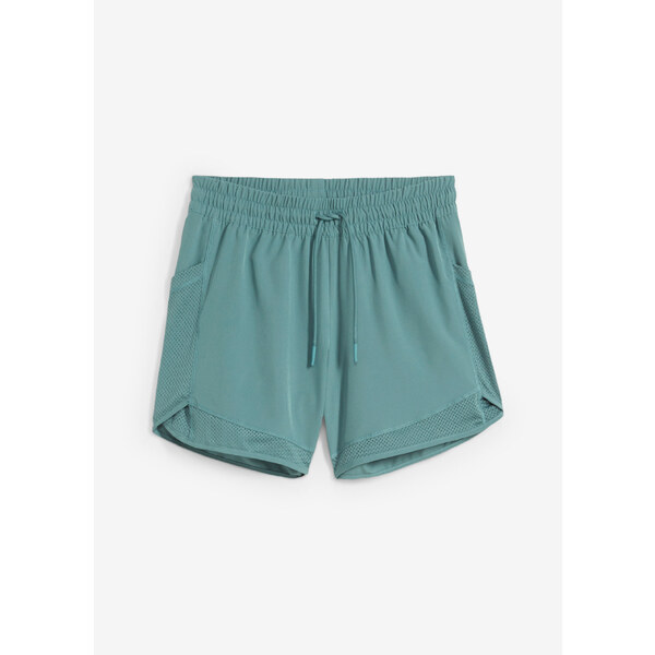 bonprix Funkčné šortky s púzdrom na mobil, farba zelená 55412919