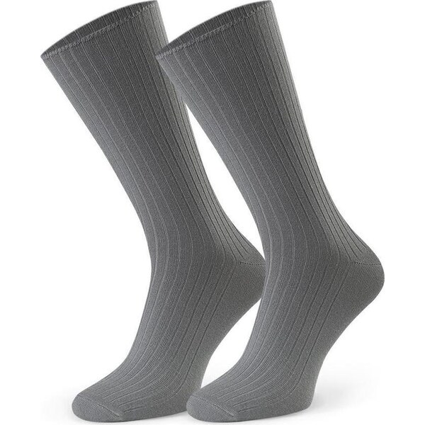 BASIC Sivé pánske bambusové ponožky Art.165 OW002, LIGHT GREY 55411664