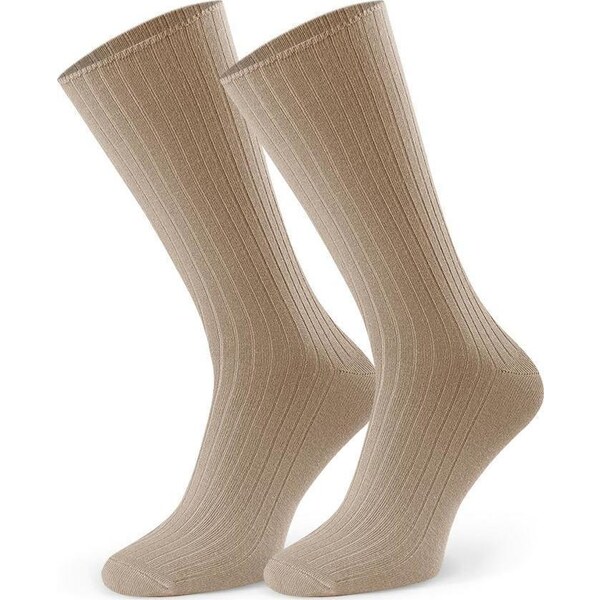 BASIC Béžové pánske bambusové ponožky Art.165 OW001, BEIGE 55411667