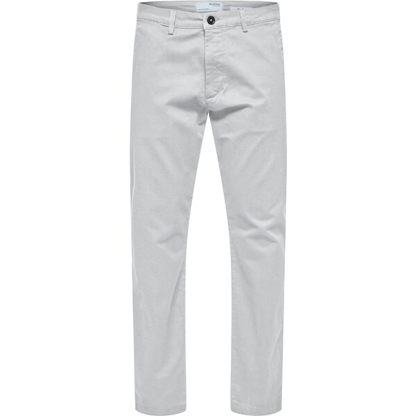 SELECTED Chino nohavice SLHMiles Flex svetlosivá 57248950