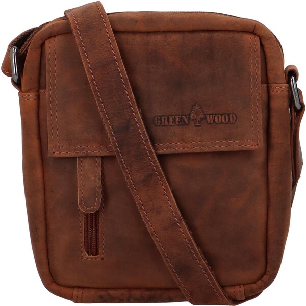 Pánska kožená taška svetlohnedá - Greenwood Peskor hnedá 56864866