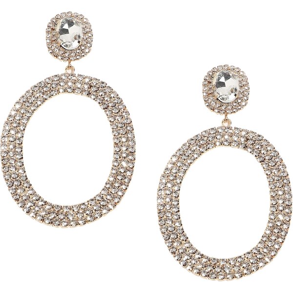 SOHI Náušnice Eireen ružové zlato / priehľadná 56103508