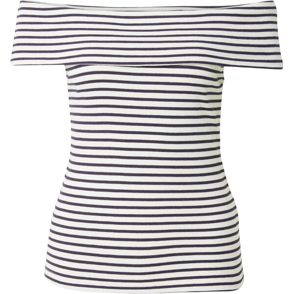 VILA Top Salja čierna / biela 56433637