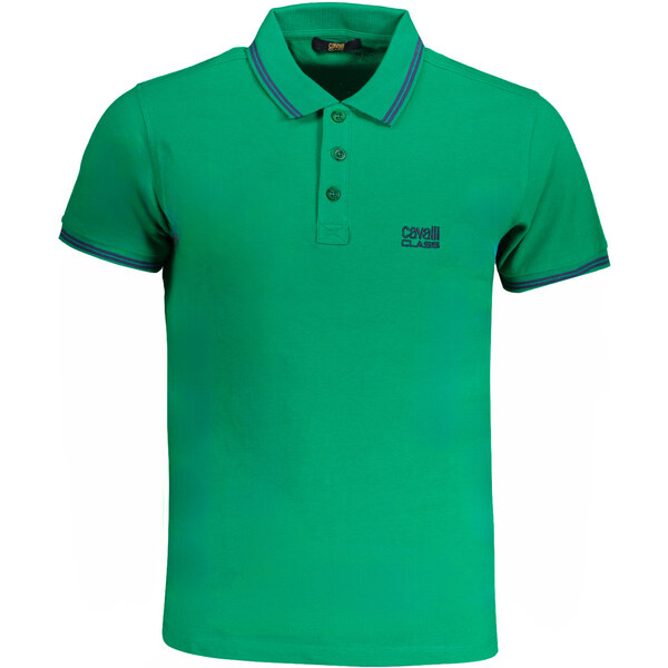 Pánske zelené polokošele Cavalli Class 64706817