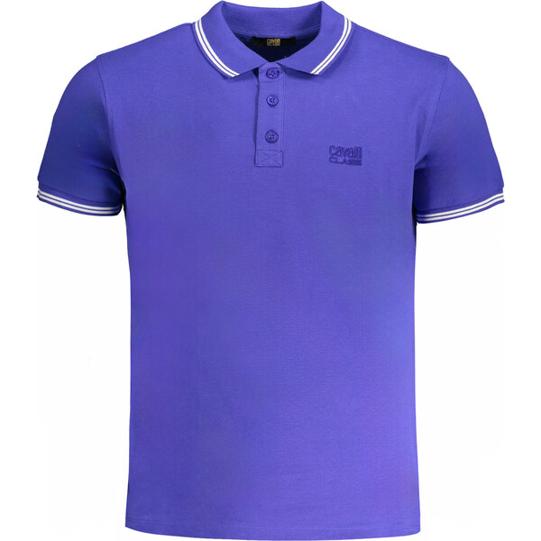 Pánske modré polo tričko Cavalli Class 64710062